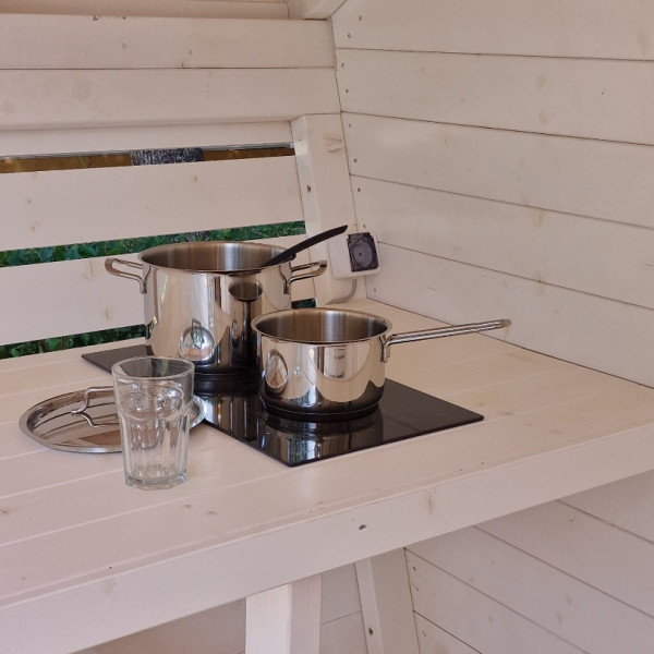 Kitchen, Camping Pod - 2x Single beds, Fkk Adriatika Vabriga